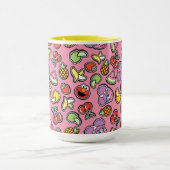 Fruchtaufkleber Elmo & Abby Cadabby Muster Tasse (Zentrum)