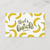 Fruchtbanane Gelb Niedlich Dankeschön-Karte  Visitenkarte (Vorderseite)