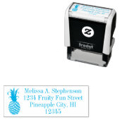 Fruchtbare Ananas-Rücksendeadresse Briefmarke Permastempel (Beispiel)