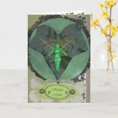 Fruchtbare feenhafte Mond-Gruß-Karte Karte (Gelbe Blume)