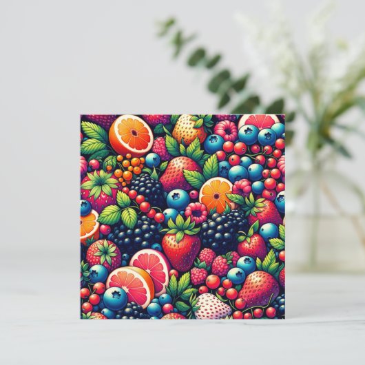 Fruchtbare Harmonie: Eine Symphonie der Fülle der Einladung (Stehend Vorderseite)