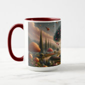 Fruchtbare Lektionen: Garten der Weisheit Kaffee T Tasse (Links)