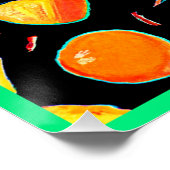 Fruchtbare Neon-Visionen Design Poster (Ecke)