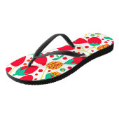 Fruchtbare Palette Vivid Muster Badesandalen (Schrägansicht)