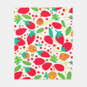 Fruchtbare Palette Vivid Muster Fleecedecke (Vorderseite)