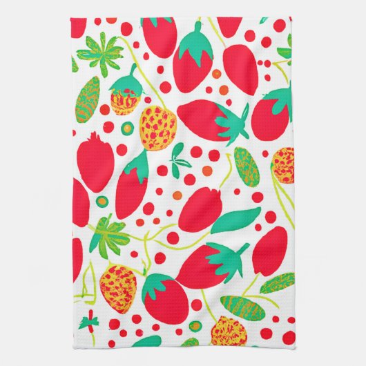 Fruchtbare Palette Vivid Muster Geschirrtuch (Vertikal)