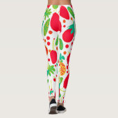 Fruchtbare Palette Vivid Muster Leggings (Rückseite)