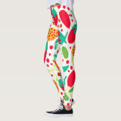 Fruchtbare Palette Vivid Muster Leggings (Links)