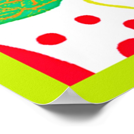 Fruchtbare Palette Vivid Muster Poster (Ecke)