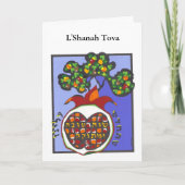 Fruchtbarer Granatapfel Feiertagskarte (Vorderseite)