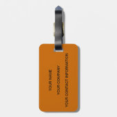 Fruchtbarer sichelförmiger Gepäckanhänger (Rückseite vertikal)