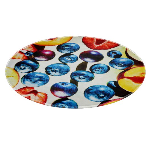 Fruchtbares, lebendiges Muster Schneidebrett (Ecke)