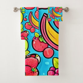 Fruchtbares Musterdesign Badhandtuch Set
