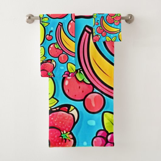 Fruchtbares Musterdesign Badhandtuch Set (Insitu)