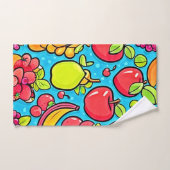 Fruchtbares Musterdesign Badhandtuch Set (Handtuch)