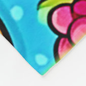 Fruchtbares Musterdesign Fleecedecke (Ecke)