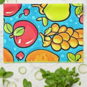 Fruchtbares Musterdesign Geschirrtuch (Gefaltet)