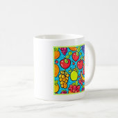 Fruchtbares Musterdesign Kaffeetasse (VorderseiteRechts)