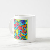 Fruchtbares Musterdesign Kaffeetasse (Vorderseite Links)