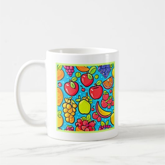 Fruchtbares Musterdesign Kaffeetasse (Links)