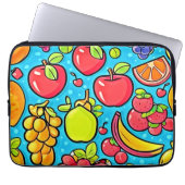 Fruchtbares Musterdesign Laptopschutzhülle (Vorderseite)