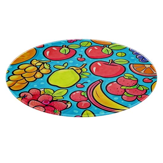 Fruchtbares Musterdesign Schneidebrett (Ecke)