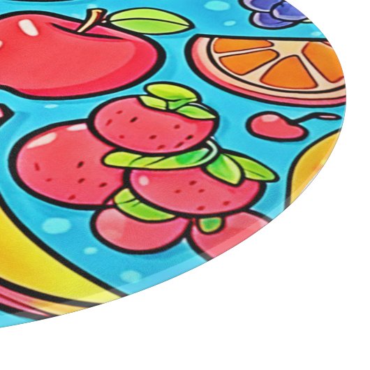 Fruchtbares Musterdesign Schneidebrett (Ecke)