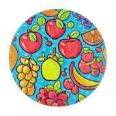 Fruchtbares Musterdesign Schneidebrett (Vorderseite)