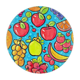 Fruchtbares Musterdesign Schneidebrett