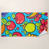 Fruchtbares Musterdesign Strandtuch (Vorderseite)