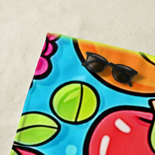 Fruchtbares Musterdesign Strandtuch (Beispiel)