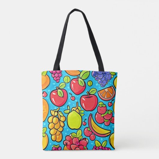 Fruchtbares Musterdesign Tasche (Rückseite)