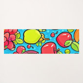 Fruchtbares Musterdesign Yogamatte (Rückseite (Horizontal))