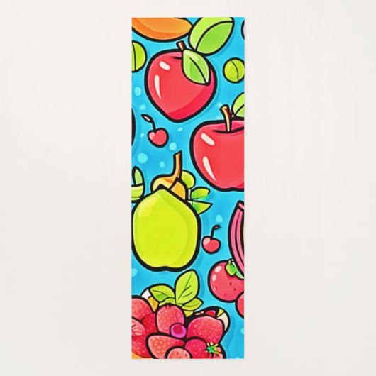 Fruchtbares Musterdesign Yogamatte (Rückseite)