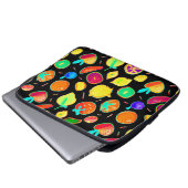 Fruchtbares Neon Visions Design Laptopschutzhülle (Vorne Knopf)