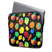 Fruchtbares Neon Visions Design Laptopschutzhülle (Vorderseite Links)