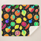 Fruchtbares Neon Visions Design Sherpadecke (Vorderseite (Horizontal))