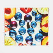 Fruchtbares Vibranz-Muster Fleecedecke (Vorderseite (Horizontal))