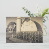 Fruchtbarkeit, Iowa von Grant Wood Dankeskarte (Stehend Vorderseite)