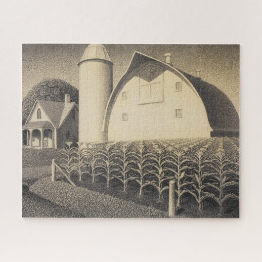 Fruchtbarkeit, Iowa von Grant Wood Puzzle (Horizontal)