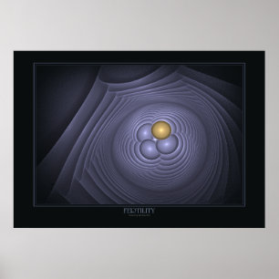 Fruchtbarkeitsdruck auf schwarz poster