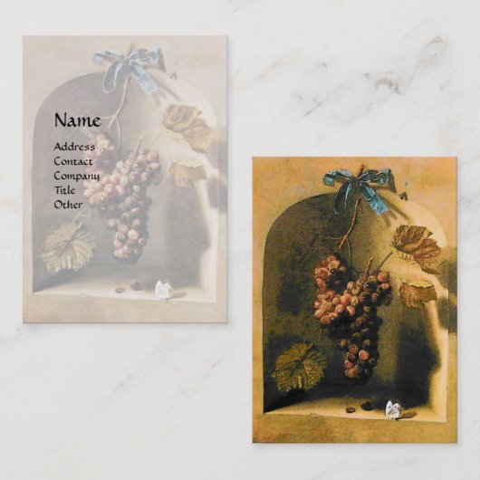 FRUCHTBAUERN DER JAHRESZEIT Rustikal-gelb-braun Visitenkarte (Vorne/Hinten)