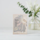 FRUCHTBAUERN DER JAHRESZEIT Rustikal-gelb-braun Visitenkarte (Stehend Vorderseite)