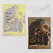 FRUCHTBAUERN DER JAHRESZEIT Rustikal-gelb-braun Visitenkarte (Vorne/Hinten)