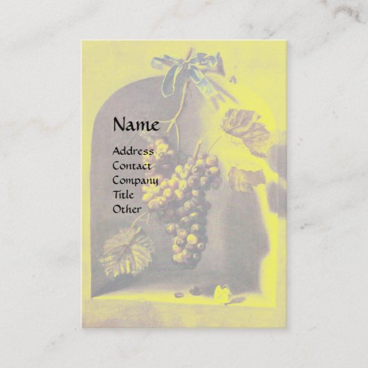 FRUCHTBAUERN DER JAHRESZEIT Rustikal-gelb-braun Visitenkarte (Vorderseite)