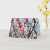 Fruchtbaum Blossom Artwork Grußkarte Karte (Gelbe Blume)