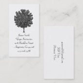 Fruchtbaum Yoga Business Card Visitenkarte (Vorne/Hinten)