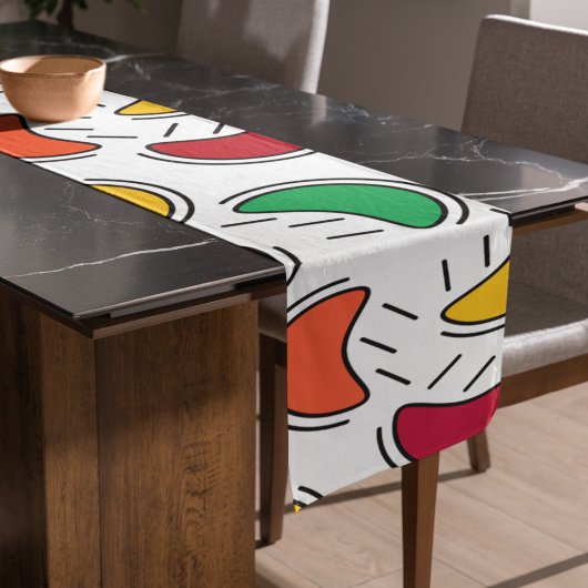 Fruchtbonbons-Muster Großer Tischläufer