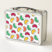 Fruchtbonbons-Muster Metall Brotdose (Rückseite)