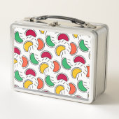 Fruchtbonbons-Muster Metall Brotdose (Vorderseite)